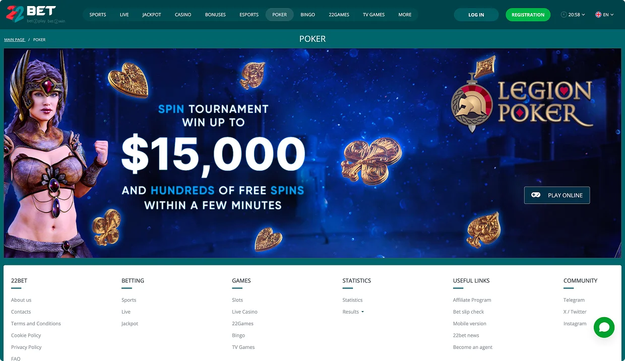 22Bet site